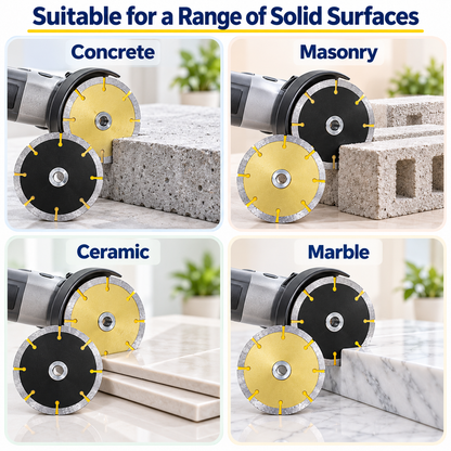 3pc 4.5" Diamond Cutting Blades – Gold & Black Set