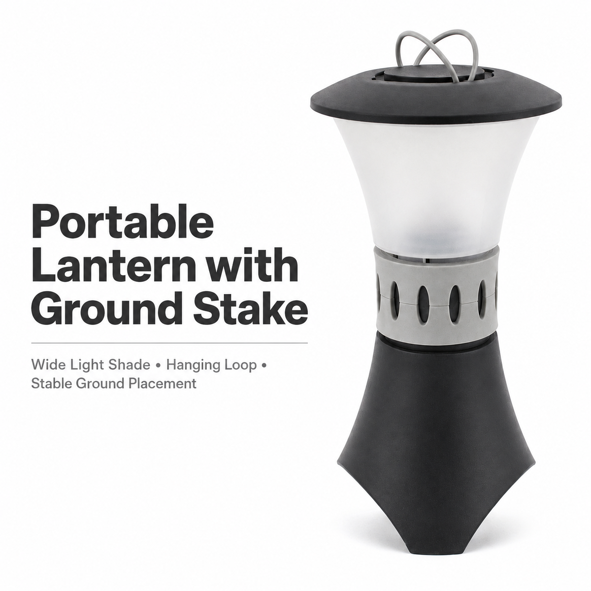 1 LED Lantern with Ground Stake