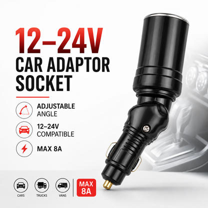 12–24V Adjustable Car Adaptor Socket