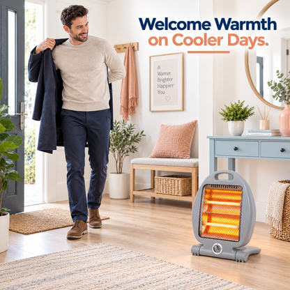Compact Quartz Halogen Heater 800W – 1 Unit
