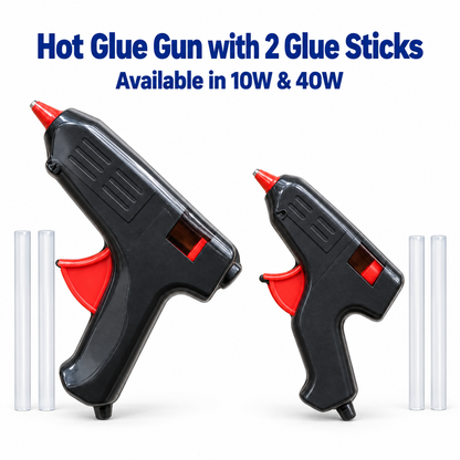 Hot Glue Gun with Anti-Drip Nozzle – 10W & 40W