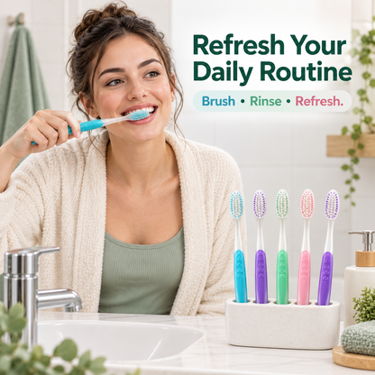 Deep Cleaning Toothbrush Set – 6 Pack, Gum Care Innovation Head