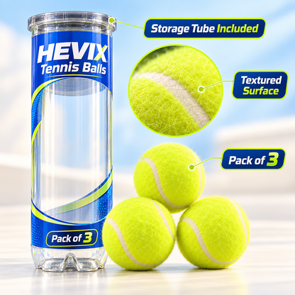 HEVIX Tennis Balls Pack of 3