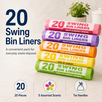 20 Pack Scented Swing Bin Liners