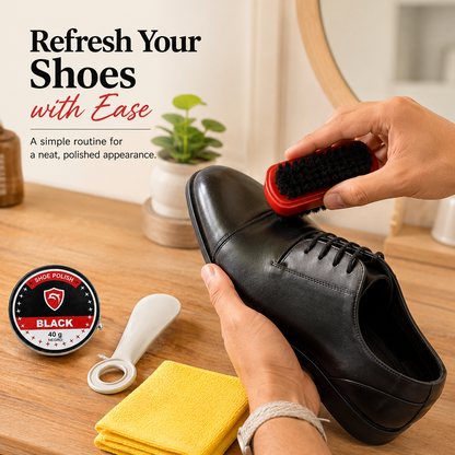 4-Piece Shoe Polish & Care Kit