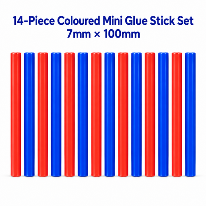 14pc Mixed Colour Glue Sticks – 7x100mm Craft Set
