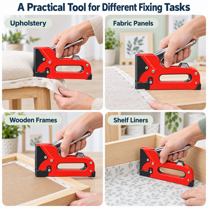 Heavy Duty Staple Gun 4-14mm Full Steel Body