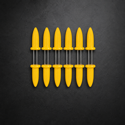 12-Piece Corn on the Cob Fork Set – Reusable BBQ Corn Holders