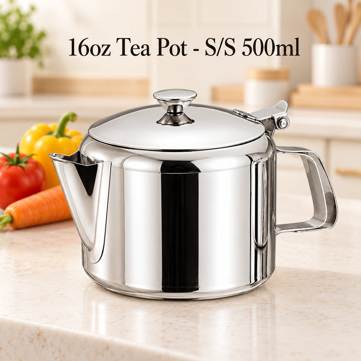 Stainless Steel Tea Pot – 16oz / 500ml