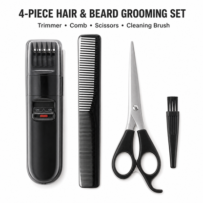 4-Piece Hair & Beard Trimmer Set