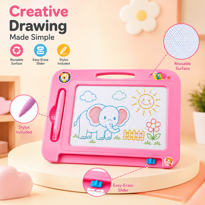 Kids Magnetic Drawing Board – Different Colours
