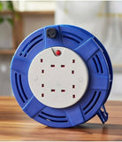 WORK 10M Power Cassette Reel – 4 Gang Socket – 10A Rated