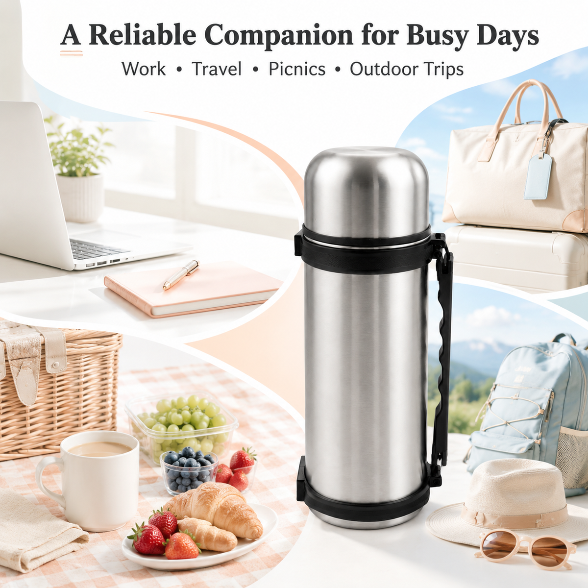 1L Stainless Steel Vacuum Flask