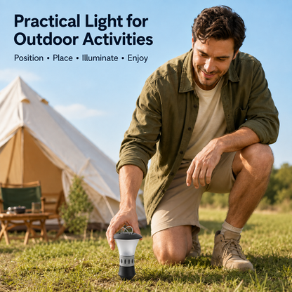 1 LED Lantern with Ground Stake