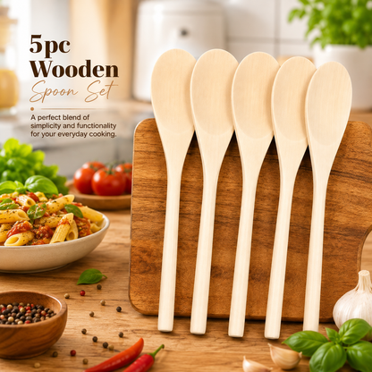 5-Piece Wooden Spoon Set