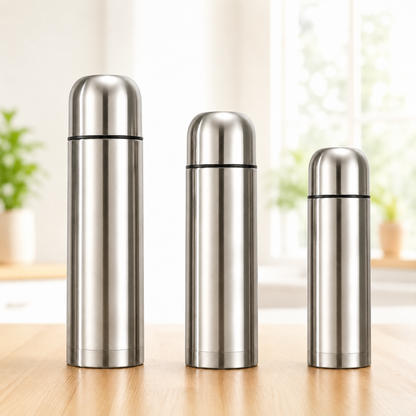 Stainless Steel Vacuum Flask – 500ml, 750ml & 1000ml