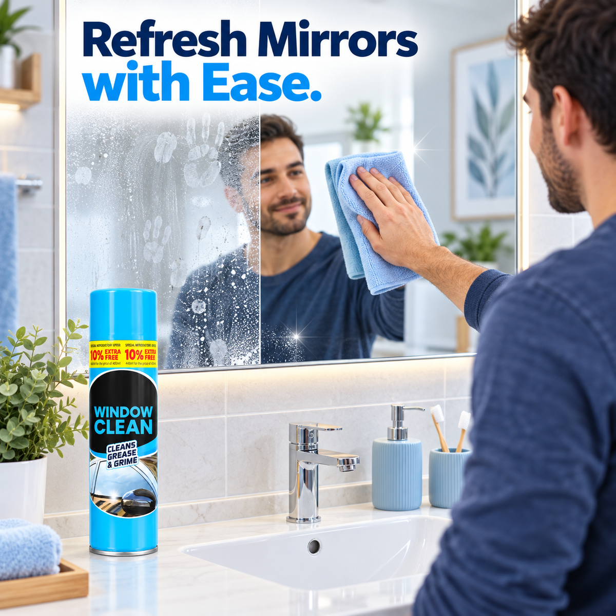 Window & Glass Cleaner Spray – 1 x 440ml