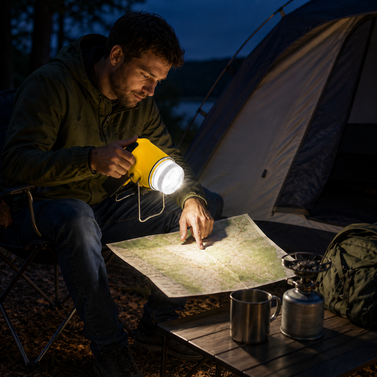 Compact Yellow Beam Lantern