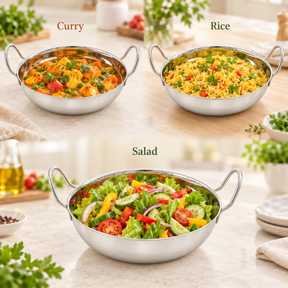 Stainless Steel Dish – 19cm / 21cm