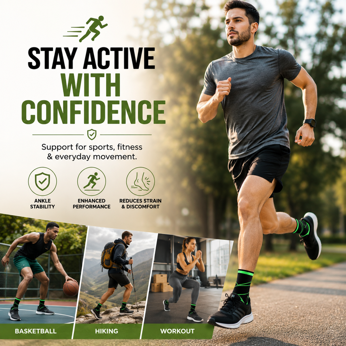 Adjustable Ankle Support Brace