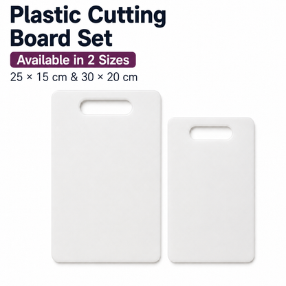 Plastic Cutting Board Set (2 Sizes)