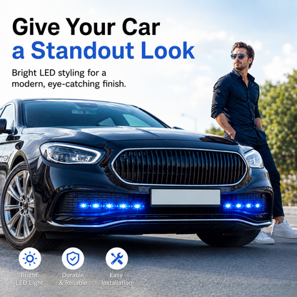 12V Blue LED Daytime Running Lights