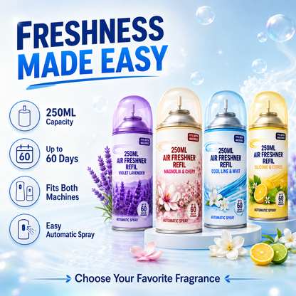 250ml Air Freshener Refill – Assorted Scents