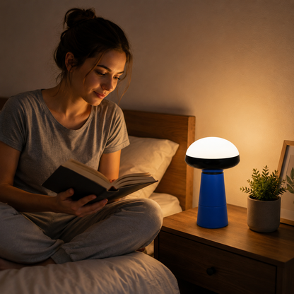 Blue Mushroom Camping Light