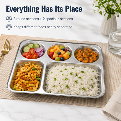 5-Comp Large Tray 37×29cm