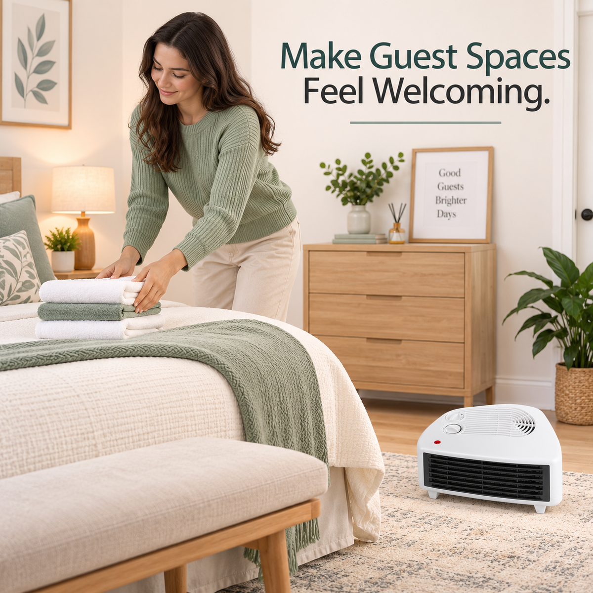 Compact Fan Heater 3000W – 1 Unit