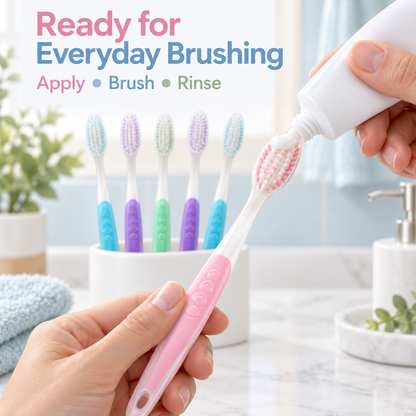 Deep Cleaning Toothbrush Set – 6 Pack, Gum Care Innovation Head