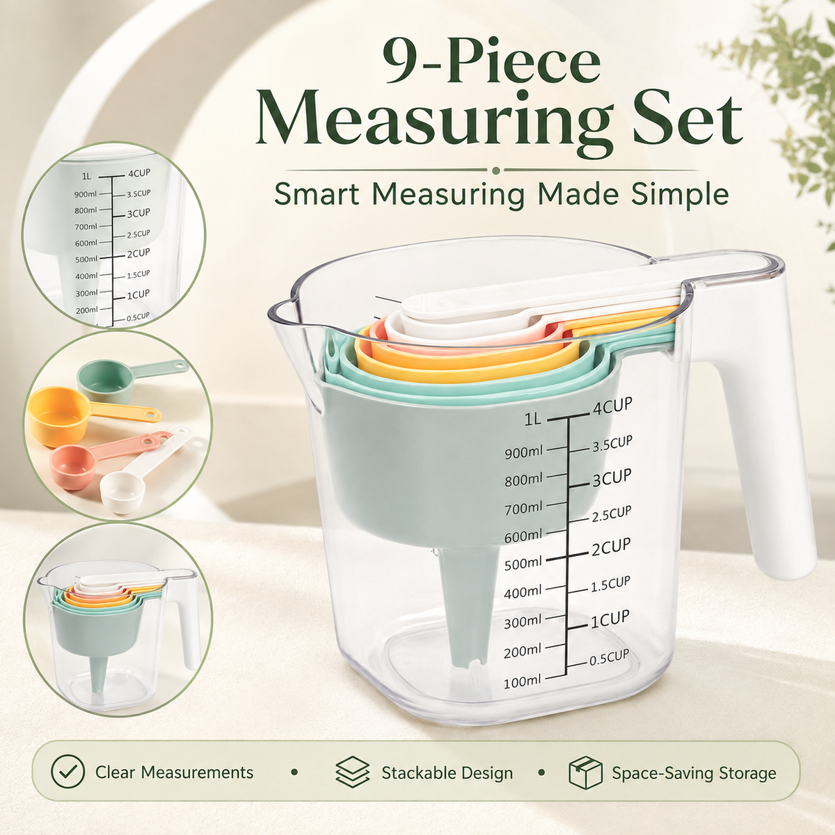 9-Piece Measuring Cup Set