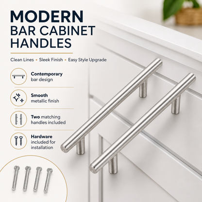 2-Piece T-Bar Pull Handles