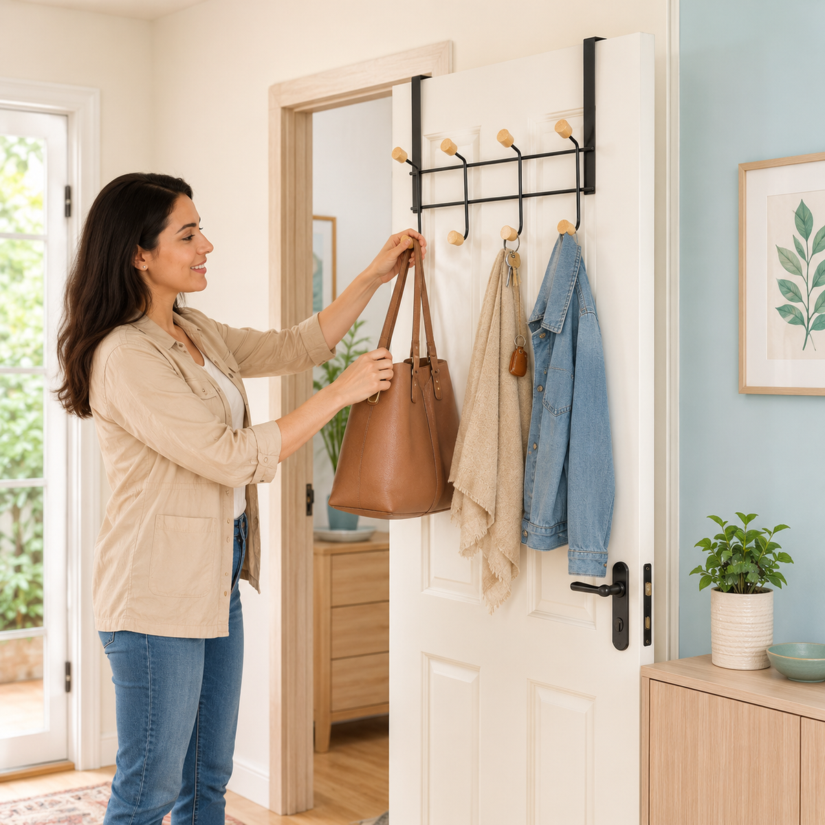 Over Door Hanger – 4 Hooks