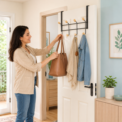 Over Door Hanger – 4 Hooks
