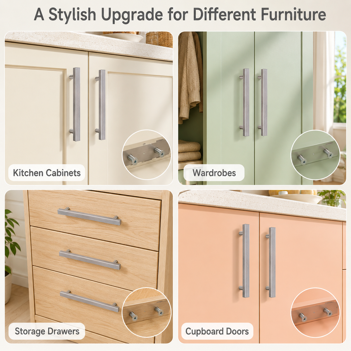 2-Piece Cabinet Pull Handles