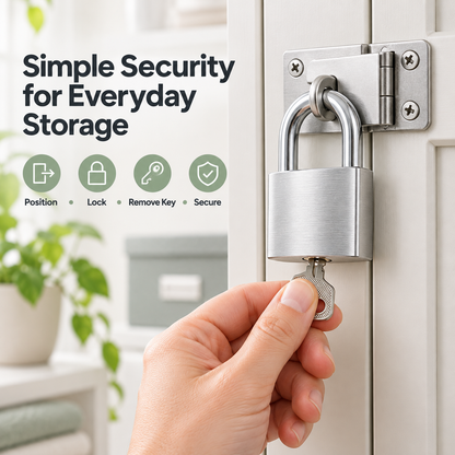 50mm Keyed Padlock with 3 Keys
