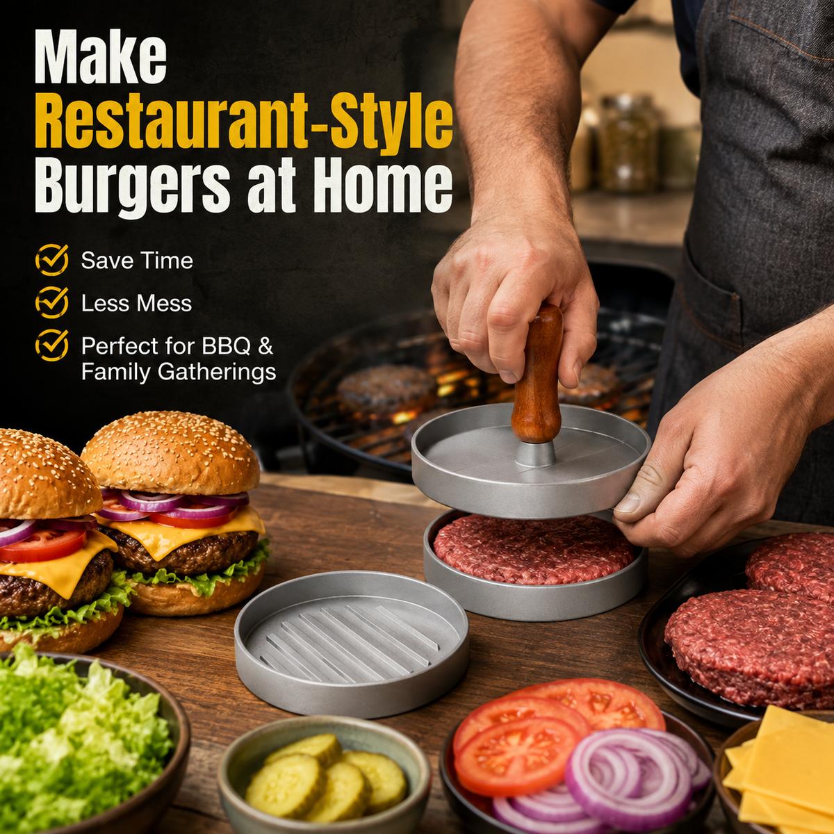 Burger Patty Press Mold
