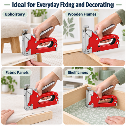 3-in-1 Staple Gun Kit with Staples & Nails Set