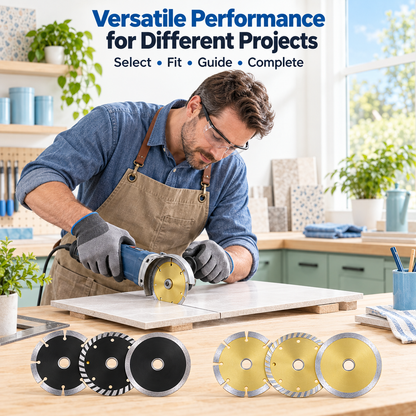 3pc 4.5" Diamond Cutting Blades – Gold & Black Set