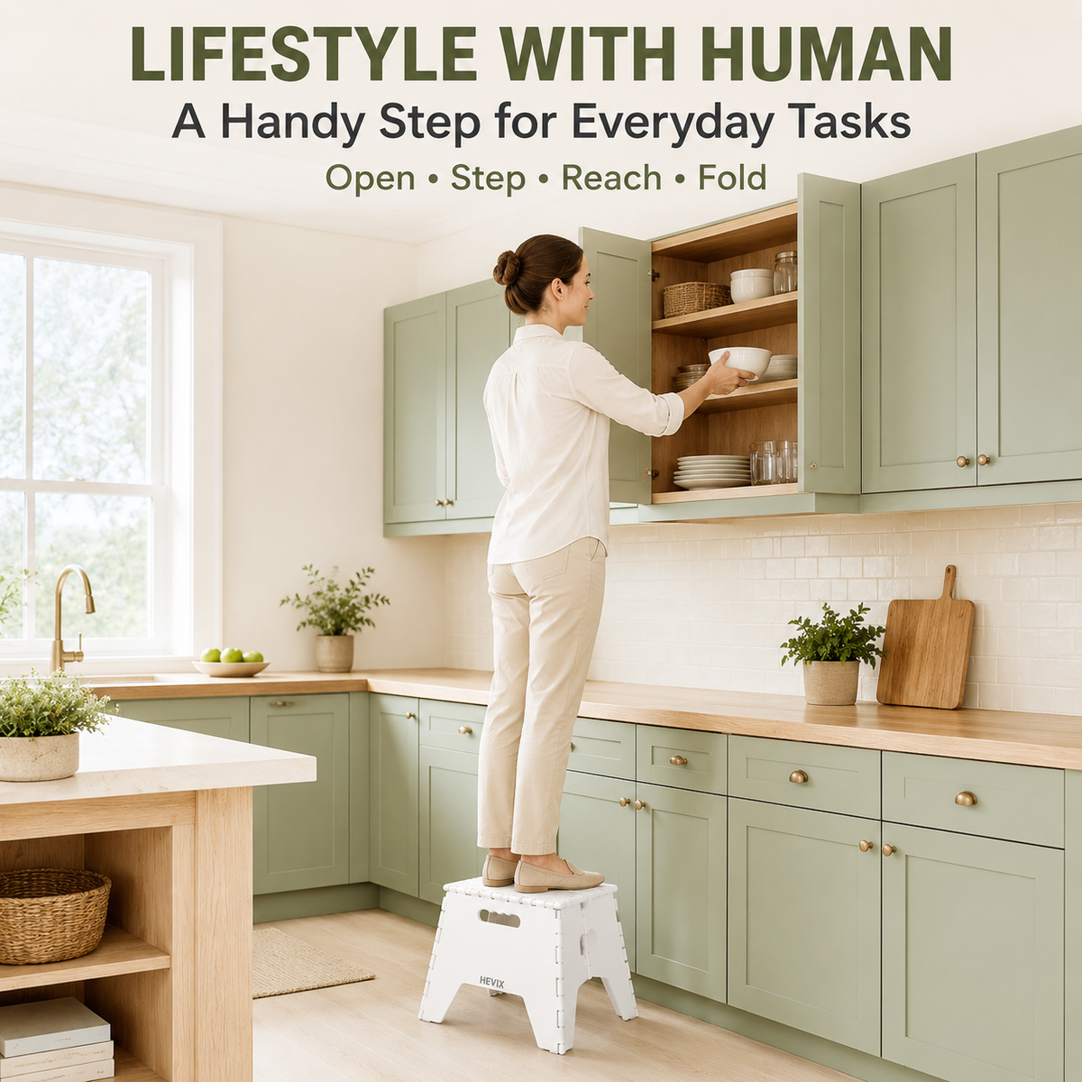 Folding Step Stool – 150kg Capacity