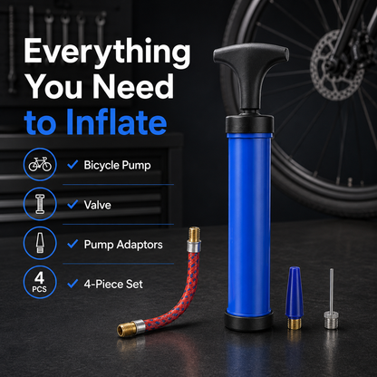 Bicycle Pump 4pc Set
