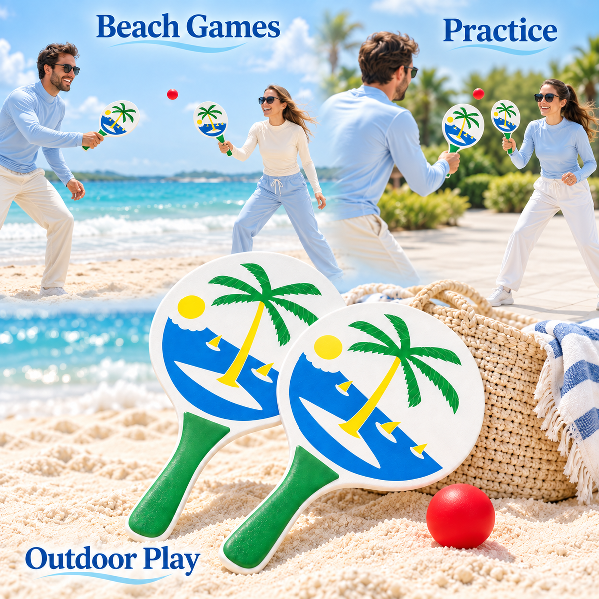 24 Inch Beach Racket Set