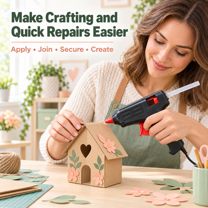 Hot Glue Gun with Anti-Drip Nozzle – 10W & 40W