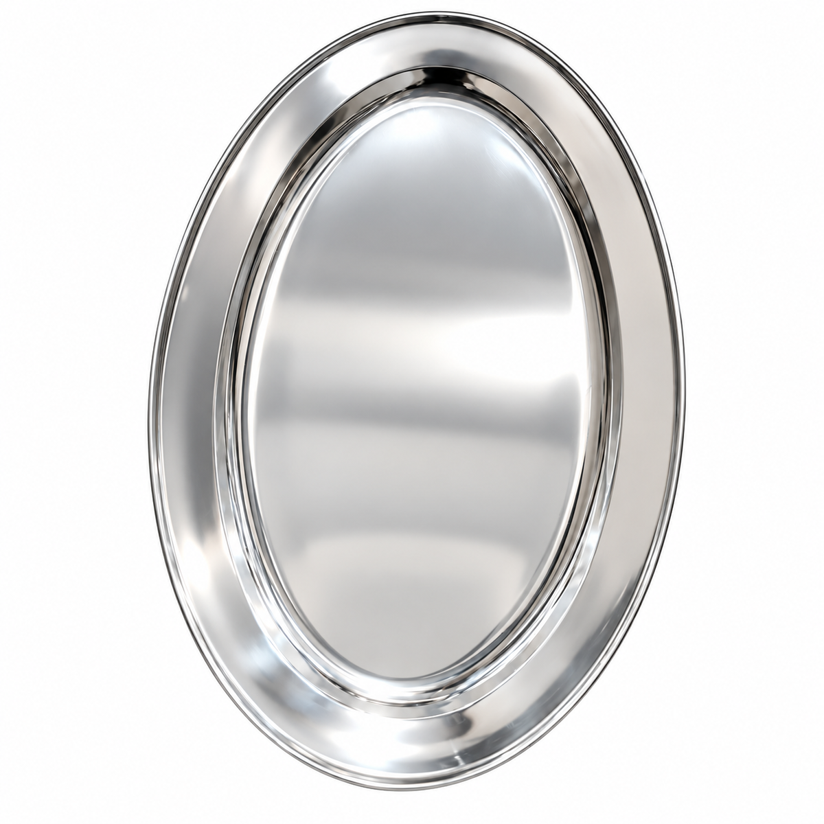 35cm Stainless Steel Oval Serving Plate