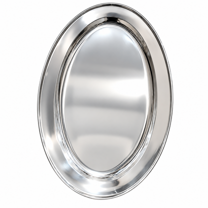 35cm Stainless Steel Oval Serving Plate