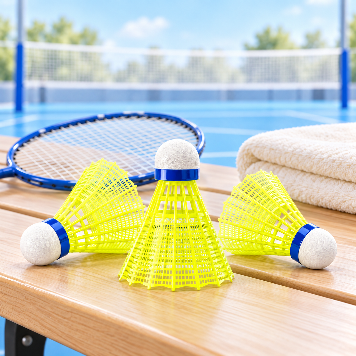3pc Nylon Badminton Shuttlecocks