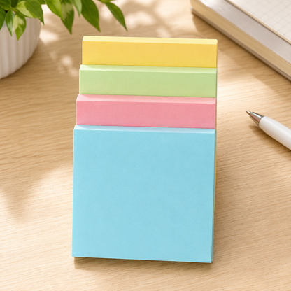 4-Pack Colourful Sticky Notes