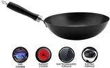 24cm Non-Stick Wok Pan with Black Bakelite Handle