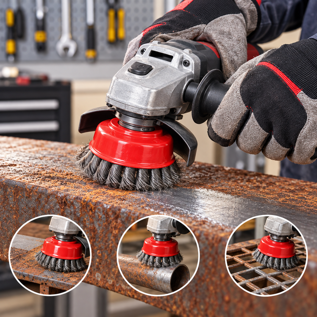 4" Twist Knot Wire Cup Brush M14x2